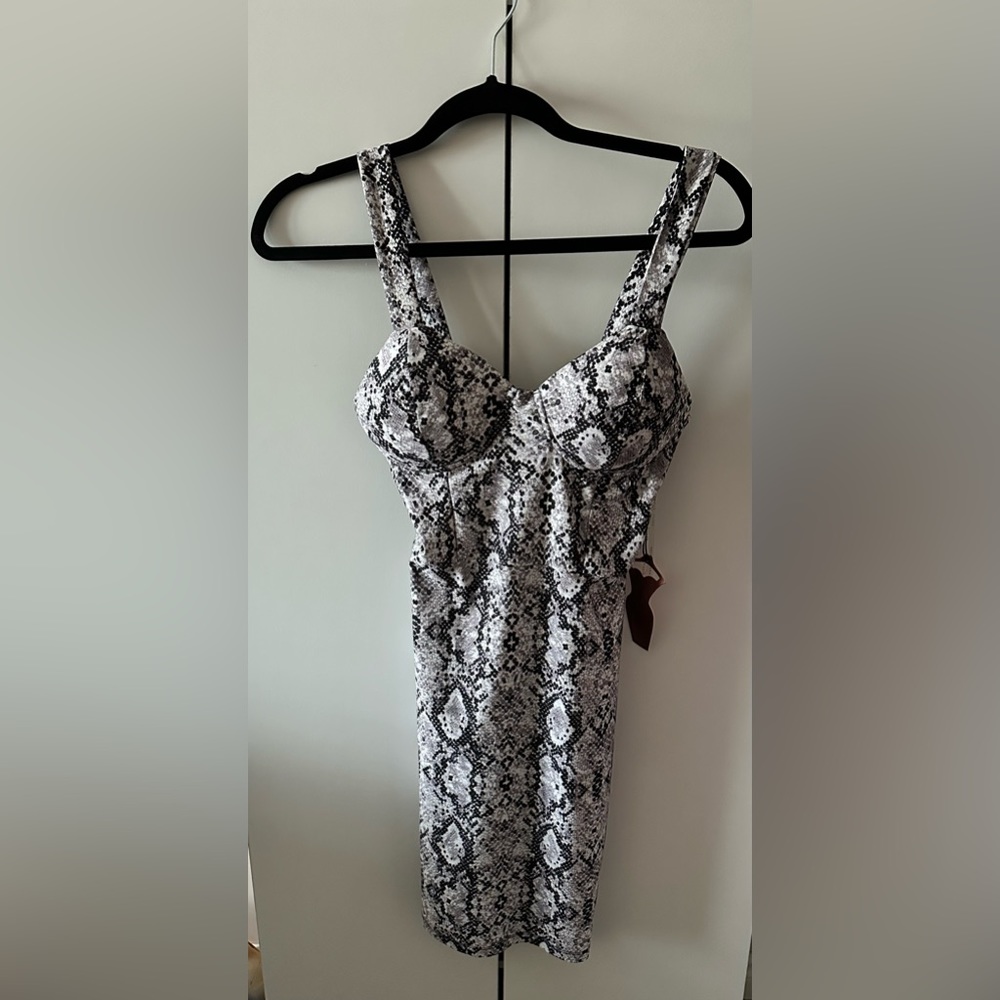 Haute monde snake print dress